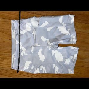 Yogalicious luxe gray camo bike shorts
